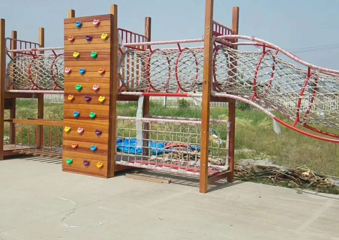 Close-up of playground panel and spring mechanism for factory product review