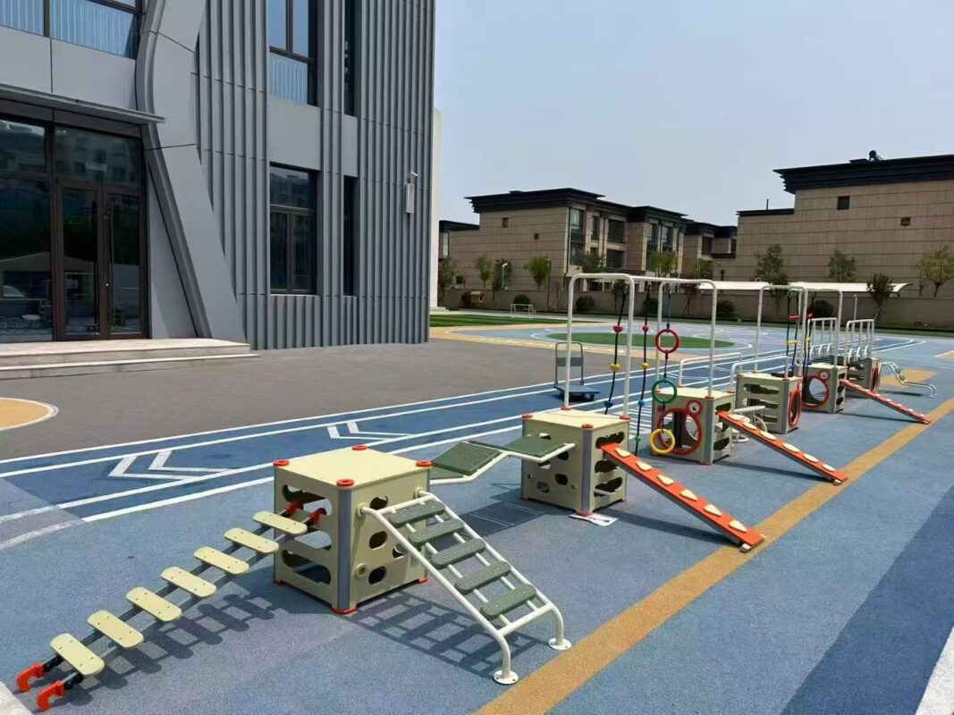 Indoor & Outdoor Playground Equipment | Soft Play, Custom Structures & Slides | Xinjiu Installed modular outdoor obstacle training course