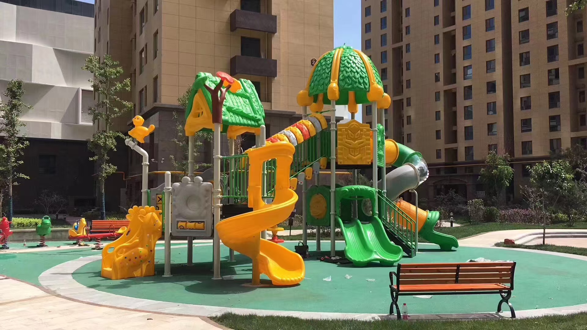 Wholesale Playground Equipment: How Distributors Can Build a Practical Product Mix Nature theme combination slide used as a project-led wholesale playground reference